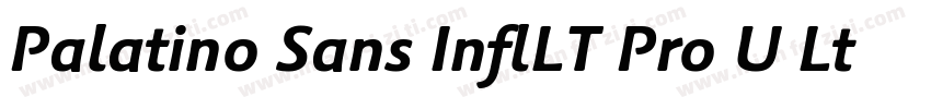 Palatino Sans InflLT Pro U Lt It字体转换
